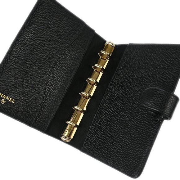 Chanel Black Calfskin Note Book Cover Small Good - Picture 4 of 7